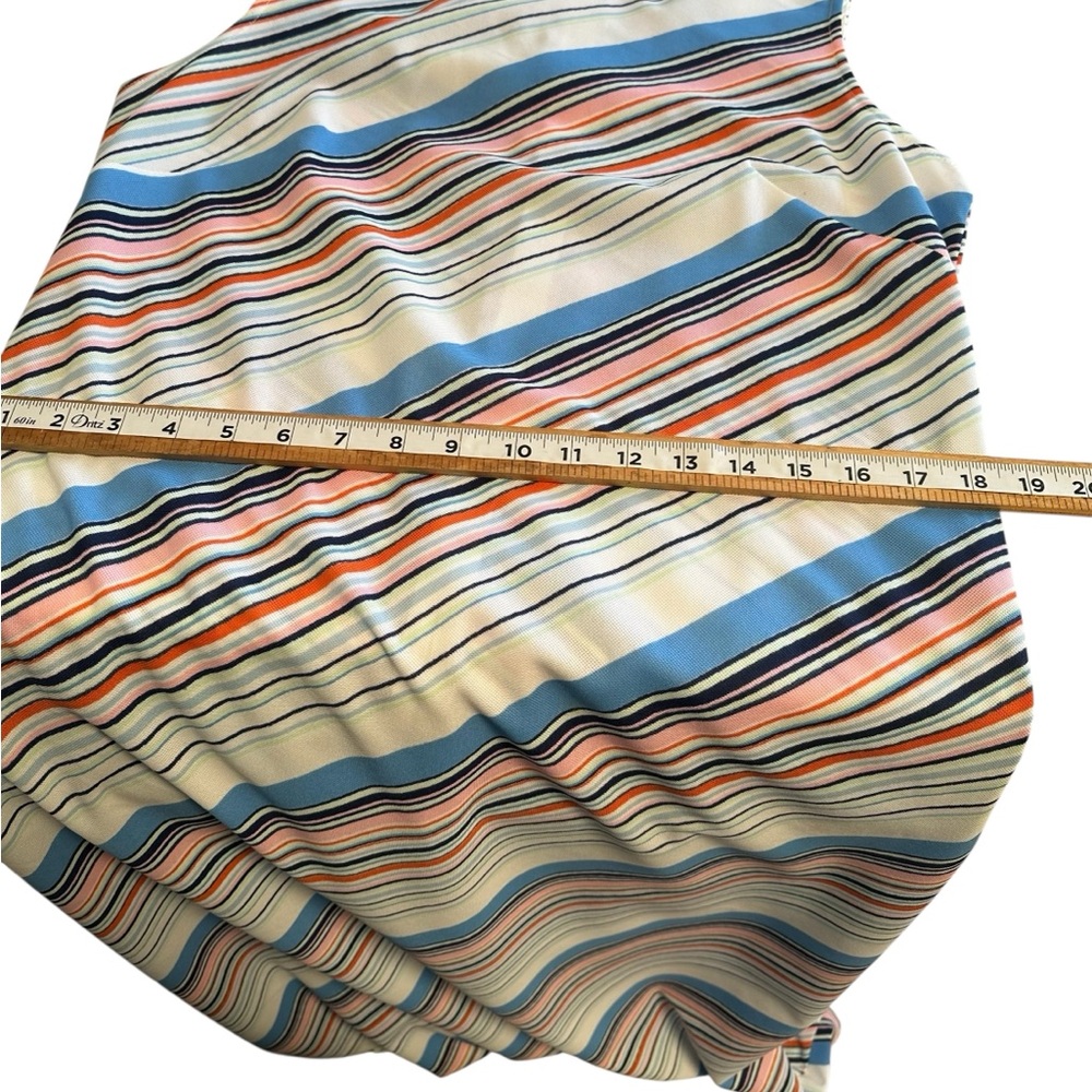 Lady Blair Vintage PolyesterMulti  Color Striped Boho, Hippie Maxi Dress - Picture 10 of 14